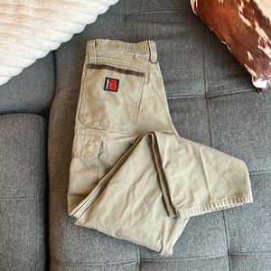 Men’s Wrangler Tan/Brown Work Pants 30x32